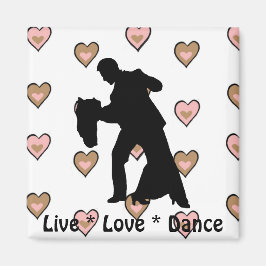 Live Liebe Dance - Ballroom Couple Magnet