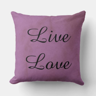 Live-Liebe dekoratives Kissen