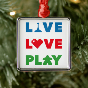 Live, Liebe, farbenfrohe Textmetalle Ornament Aus Metall