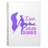 Live, Liebe, Farbschutz Notizblock (Vorderseite)