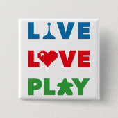 Live, Liebe, Farbton wiedergeben Button (Vorderseite)