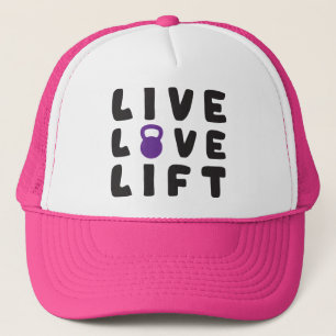 Live, Liebe, Fitness Lift Truckerkappe
