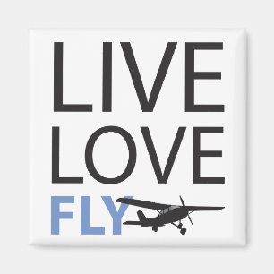 Live-Liebe Fliegen Magnet