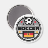 Live Liebe Fußball Deutschland Magnet (Vorderseite/Rückseite)