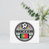 Live Liebe Fußball Portugal Postkarte (Stehend Vorderseite)