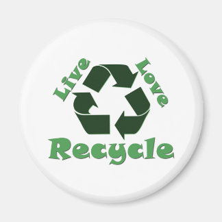 Live-Liebe Gerecycelt Magnet