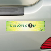 Live Liebe Golf Autoaufkleber. Autoaufkleber (Auf Auto)