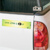 Live Liebe Golf Autoaufkleber. Autoaufkleber (Auf Lkw)