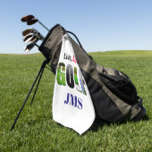 Live-Liebe Golf Monogram Golfhandtuch (Gras)
