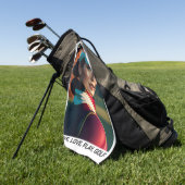 Live, Liebe, Golf spielen - Golfhandtuch (Gras)