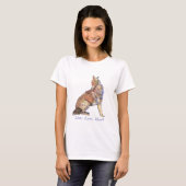 Live-Liebe Howl Fun Zitat Howling Coyotes T-Shirt (Vorne ganz)