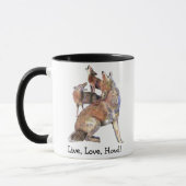Live-Liebe Howl Fun Zitat Howling Coyotes Tasse (Links)