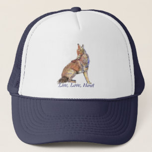 Live-Liebe Howl Fun Zitat Howling Coyotes Truckerkappe