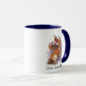Live-Liebe Howl Spaß Zitat Howling Coyotes Tasse (VorderseiteRechts)