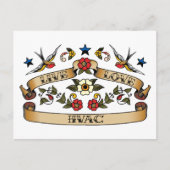 Live-Liebe HVAC Postkarte (Vorderseite)