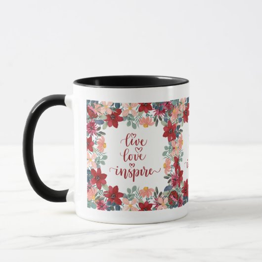 Live-Liebe inspiriert Tasse (Links)