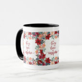 Live-Liebe inspiriert Tasse (Vorderseite Links)