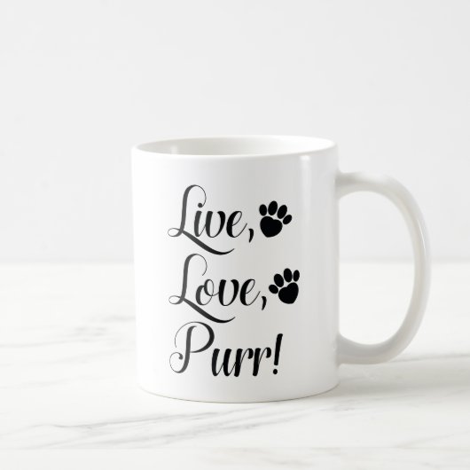 Live-Liebe Kaffeetasse (Rechts)