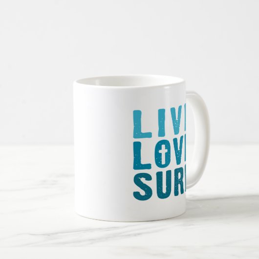 Live-Liebe Kaffeetasse (VorderseiteRechts)