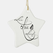 Live-Liebe Keramik Ornament (Rechts)