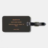 Live-Liebe Lächeln Niedliche Notedry Gepäckmarke Gepäckanhänger (Rückseite horizontal)