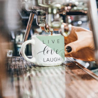 Live-Liebe Lächeln positive Motivation Mint Zitat