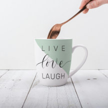 Live-Liebe Lächeln positive Motivation Mint Zitat
