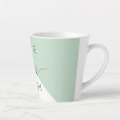 Live-Liebe Lächeln positive Motivation Mint Zitat Milchtasse (Rechts)