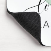 Live-Liebe Lächeln positive Motivation Mint Zitat Mousepad (Ecke)