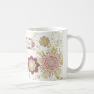 Live-Liebe Lachen Mama Muttertag Rosa Blume Kaffeetasse