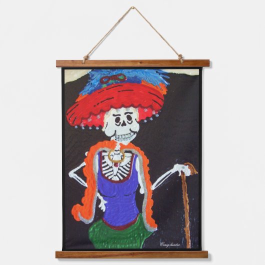 Live-Liebe lachen Spaß Wandteppich Mit Holzrahmen (Vorderseite 2)