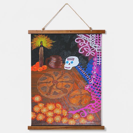 Live-Liebe lachen Spaß Wandteppich Mit Holzrahmen (Vorderseite 3)