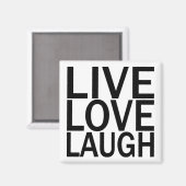 Live-Liebe-Lagh-Magnet Magnet (Vorderseite/Rückseite)