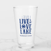 Live Liebe Lake - Schifffahrtsrad Glas (Rückseite)