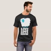 Live-Liebe Landkreis Ausstellung Schafaussteller F T-Shirt (Vorne ganz)