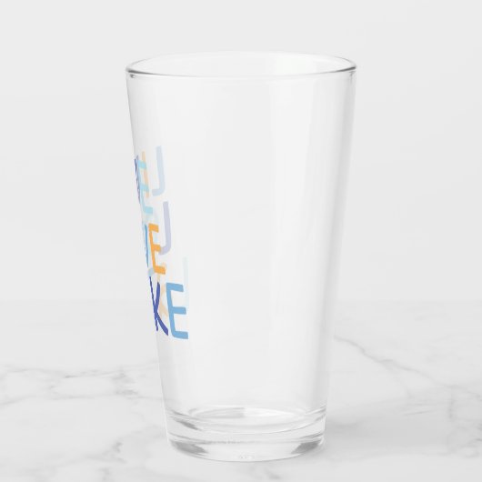 Live-Liebe Latke Hanukkah Design Glas (Links)