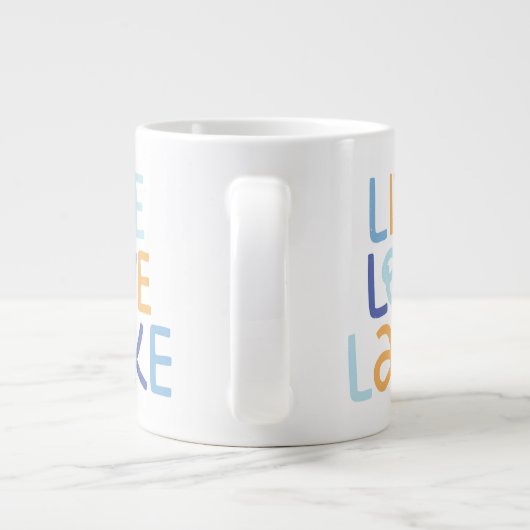 Live-Liebe Latke Hanukkah Design Jumbo-Tasse (Rückseite)
