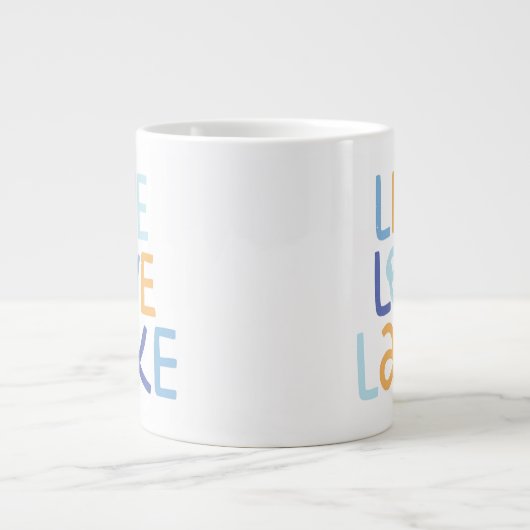 Live-Liebe Latke Hanukkah Design Jumbo-Tasse (Vorderseite)
