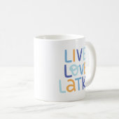 Live-Liebe Latke Hanukkah Design Kaffeetasse (VorderseiteRechts)
