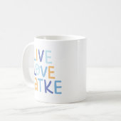 Live-Liebe Latke Hanukkah Design Kaffeetasse (Vorderseite Links)