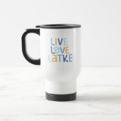 Live-Liebe Latke Hanukkah Design Reisebecher (Links)