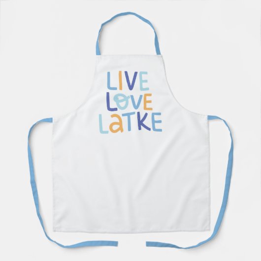 Live-Liebe Latke Hanukkah Design Schürze (Vorderseite)