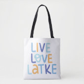 Live-Liebe Latke Hanukkah Design Tasche (Vorderseite)