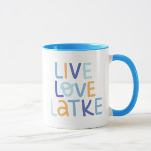 Live-Liebe Latke Hanukkah Design Tasse