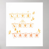 Live-Liebe Lauchen Niedlich Notedry Poster (Vorne)