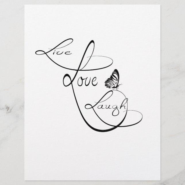Live Liebe Laugh (Vorderseite)