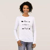Live Liebe Laugh Arrows T-Shirt (Vorne ganz)