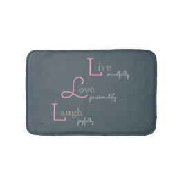 Live Liebe Laugh Badematte