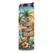 Live Liebe Laugh Beach Thermal Tumbler Thermosbecher (Nach links gedreht)