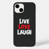 Live Liebe Laugh Case-Mate iPhone Hülle (Rückseite)